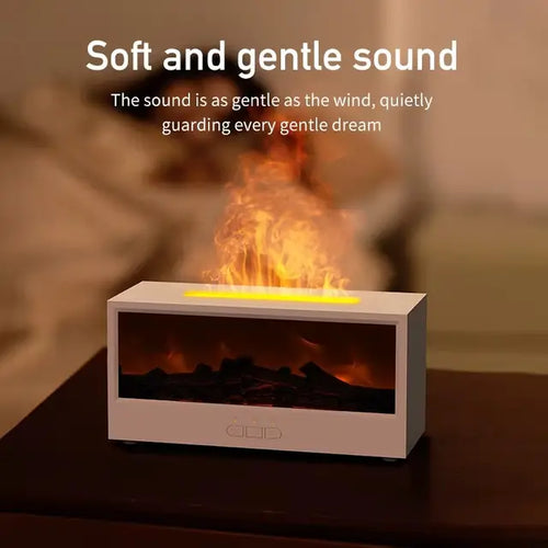 Flame Aroma Diffuser — Fireplace Humidifier &amp; Essential Oil Diffuser
